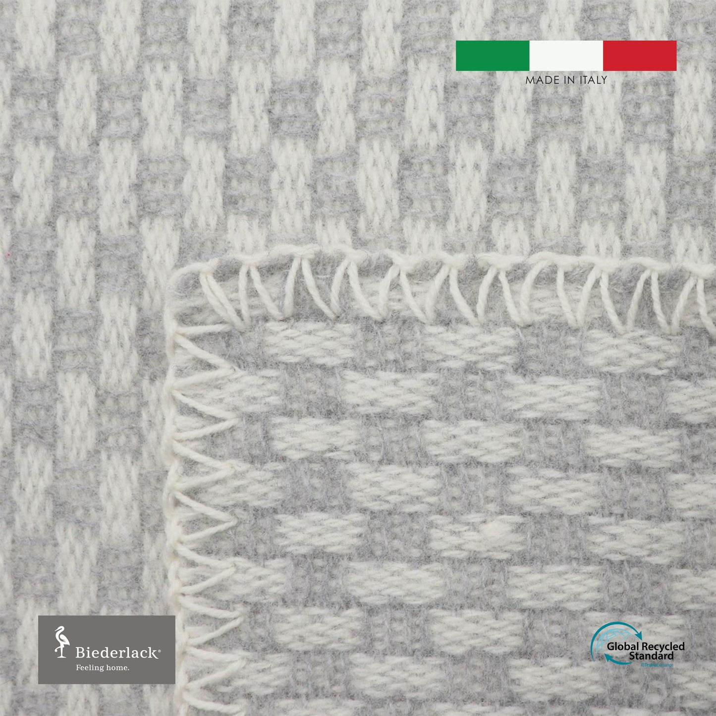 意大利製Merino美利奴羊毛毛毯 SILVER