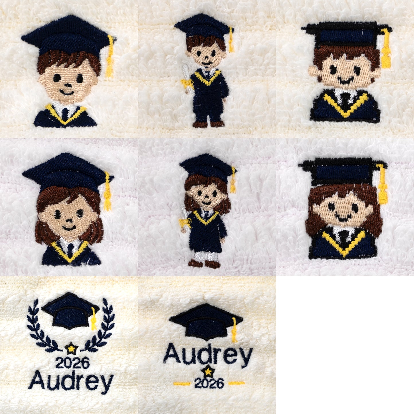 Graduation Embroidery Hand Towel Gift